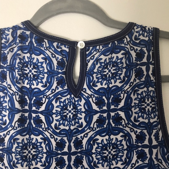 Mud Pie Blue and White Shift Dress - Picture 7 of 8